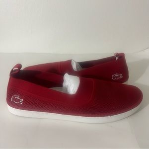Lacoste Sport red sneakers size 9.5